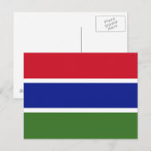 Briefkaart Gambia-vlag (Voorkant / Achterkant)