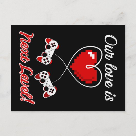 Briefkaart Gamer Valentijn (Voorkant)