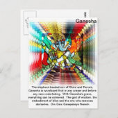 Briefkaart Ganesha (Voorkant / Achterkant)