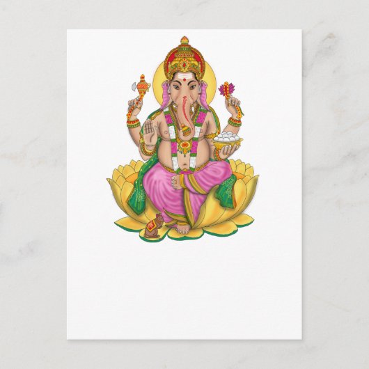 Briefkaart Ganesha (Voorkant)