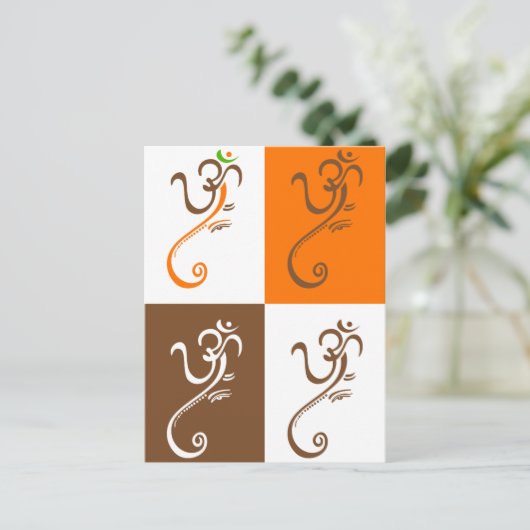 Briefkaart Ganesha (Staand voorkant)