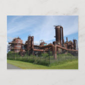 Briefkaart gasfabriek (Voorkant)