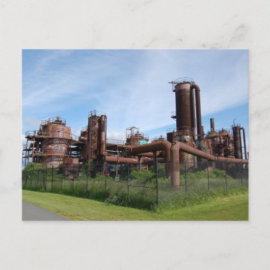 Briefkaart gasfabriek (Voorkant)