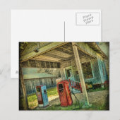 Briefkaart  gasstation (Voorkant / Achterkant)