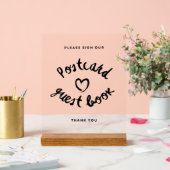 Briefkaart Gastenboek Bruiloft Acryl Teken Acryl Bord (Huwelijk)