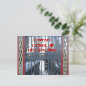 Briefkaart Gated River Uitzicht (Staand voorkant)