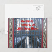 Briefkaart Gated River Uitzicht (Voorkant / Achterkant)