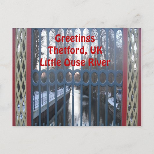 Briefkaart Gated River Uitzicht (Voorkant)