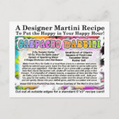 Briefkaart Gazpacho Martini Recipe (Voorkant)