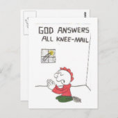 Briefkaart geanimeerde grappige gezegden (Voorkant / Achterkant)