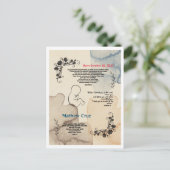 Briefkaart Geboorte & Zegen van baby. (Staand voorkant)