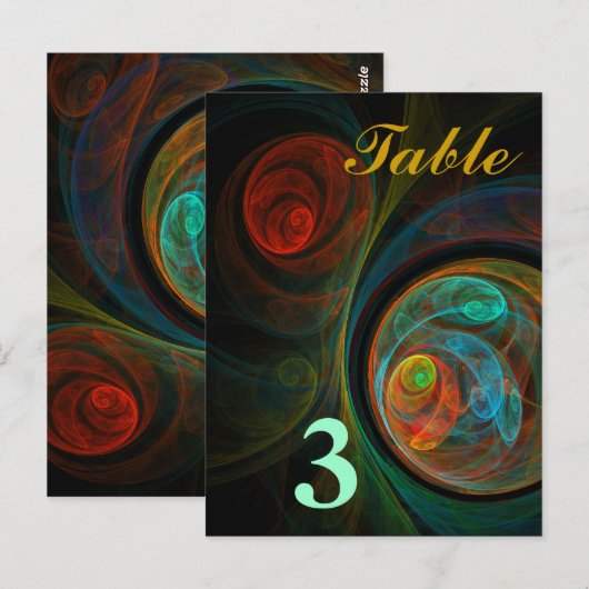 Briefkaart geboortetabel (Voorkant / Achterkant)