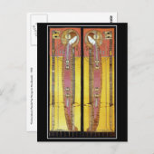 Briefkaart: Geborduurde panelen van Margaret Macdo Briefkaart (Voorkant / Achterkant)