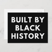 Briefkaart gebouwd uit zwarte geschiedenis (Voorkant / Achterkant)