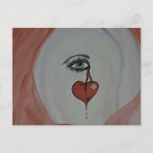 Briefkaart gebroken hart (Voorkant)
