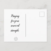 Briefkaart - Geconfronteerd: bidden voor je kracht (Achterkant)