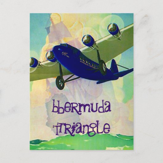 Briefkaart geesten van de mysterieuze bermuda-drie (Voorkant)