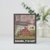 Briefkaart Gehaunde Amity Hall Duncannon PA & Ghos (Staand voorkant)