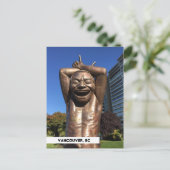 Briefkaart gelach beeld Vancouver BC-reizen (Staand voorkant)
