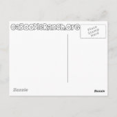 briefkaart "Gele kat" (Achterkant)