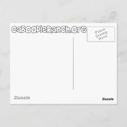 briefkaart "Gele kat" (Achterkant)