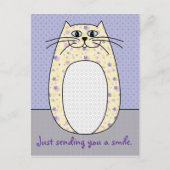 briefkaart "Gele kat" (Voorkant)