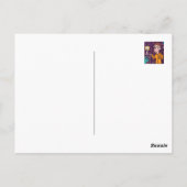 briefkaart "Gele zijderupsen" (Achterkant)