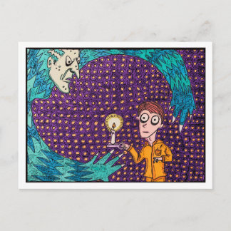 briefkaart "Gele zijderupsen"