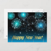 Briefkaart gelukkig nieuwjaar (Voorkant / Achterkant)