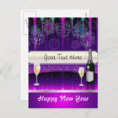 Briefkaart gelukkig nieuwjaar (Voorkant / Achterkant)