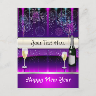 Briefkaart gelukkig nieuwjaar