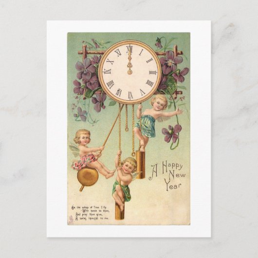 Briefkaart: Gelukkig nieuwjaar Briefkaart (Voorkant)