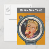  Briefkaart Gelukkig Nieuwjaar Gewichtsresolutie (Voorkant / Achterkant)