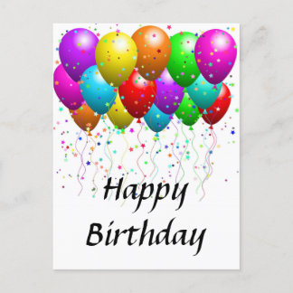 Briefkaart- Gelukkige Verjaardag Feestdagenkaart