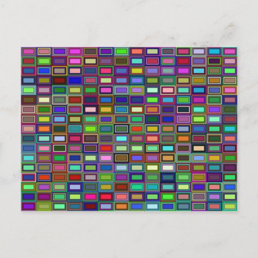 Briefkaart Geneste rechthoeken (Voorkant)