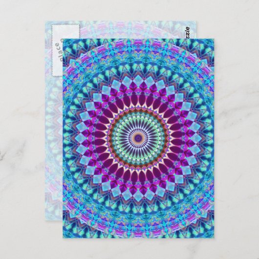 Briefkaart Geometric Mandala G382 (Voorkant / Achterkant)