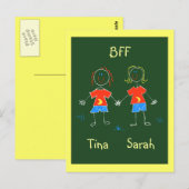 Briefkaart Gepersonaliseerde PC van de Uitdrukking (Voorkant / Achterkant)