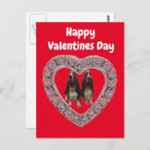 Briefkaart German Happy Valentines Day (Voorkant / Achterkant)