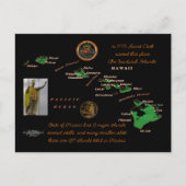 Briefkaart geschiedenis Hawaiiaanse eilanden (Voorkant)