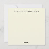 Briefkaart gestreepte personaliseerbare stadsnaam (Achterkant)