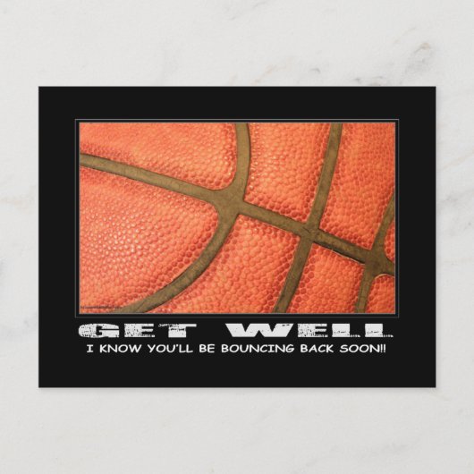 Briefkaart "Get Well-BounceBack" (Voorkant)