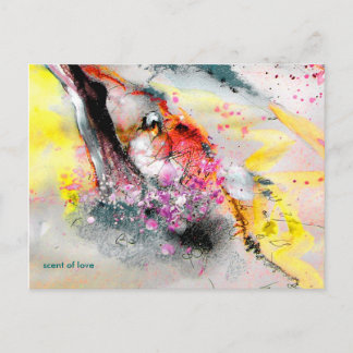 Briefkaart "geur van liefde"