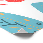 Briefkaart, gewoon cool, motiverend citaat, letter poster (Hoek)