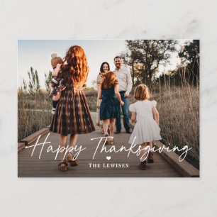 Briefkaart gewoon Thanksgiving-fotokaart met penne