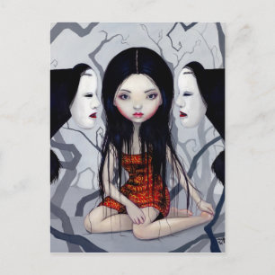 briefkaart "Gezichtloze spoken"