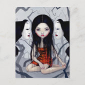 briefkaart "Gezichtloze spoken" (Voorkant)