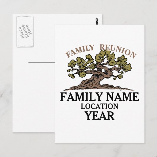 Briefkaart gezinshereniging (Voorkant / Achterkant)