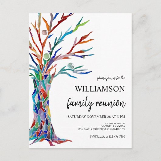 Briefkaart gezinshereniging (Voorkant)