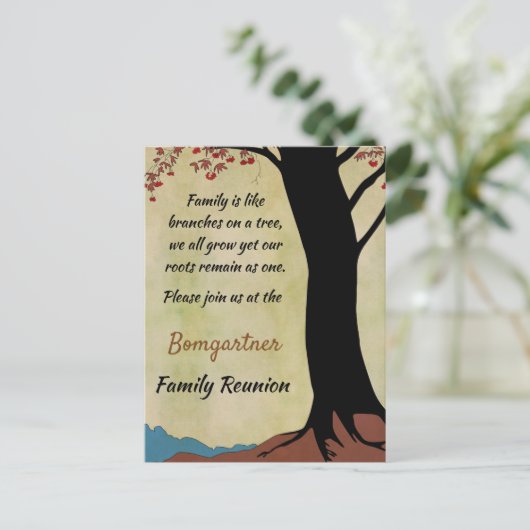 Briefkaart gezinshereniging (Staand voorkant)