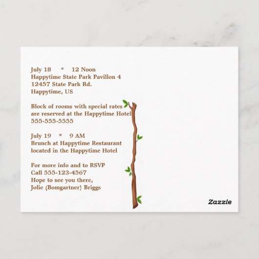 Briefkaart gezinshereniging (Achterkant)